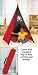 Pirate Teepee Play RED & Black Tent Kids House TOY Boy Girl Indoor
