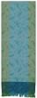 Hand Woven 100% Cotton Dragonflies Aqua Blue Table Runners 12x72" Set/2