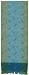 Hand Woven 100% Cotton Dragonflies Aqua Blue Table Runners 12x72" Set/2