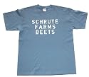 The Office Schrute Farms Beets Adult Short Sleeve T-shirt (White, Grey, Red, Blue, Pink, Khaki in Sizes Small-5XL)