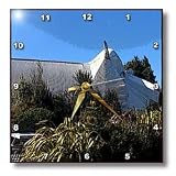 Jos Fauxtographee Realistic - A Building Shaped Like a Dog in New Zealand with Green Shrubbery in Front - Wall Clocks