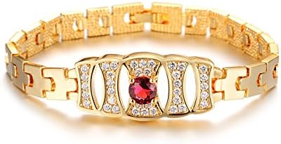 Qinggetme Fashion Red Diamond Bride Lady Bracelet