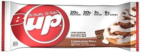 YUP Brands B-Up Protein Nutritional Bar, Peanut Butter, 2.2 Ounce by YUP Brands