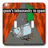 Londons Times Funny Food Coffee other Digestibles - Spams Inhumanity To Spam - Light Switch Covers - double toggle switch