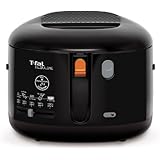 T-fal FF1628 Filtra One 1600-Watt Cool Touch Exterior 2.1-Liter Electric Deep Fryer, 2.65-Pound, Black