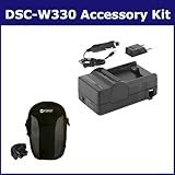Sony DSC-W330 Digital Camera Accessory Kit includes: SDM-1515 Charger, SDC- ....