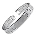 Tungsten Carbide ID Link Bracelet Satin High Polish 8.5