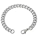 Women's 7mm Stainless Steel Curb Chain Anklet 7in to 14in
