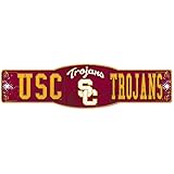 NCAA USC Trojans Plastic Sign, 4.50 x 17-Inch