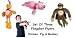 3pc Set Slingshot Flingshot Flying Pig Chicken Monkey with Sound
