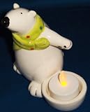 Polar Bear Tealight Candleholder Left New