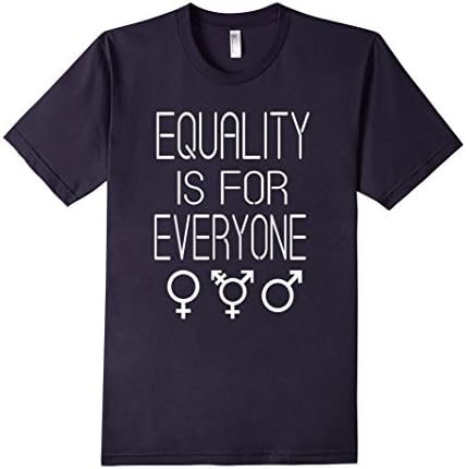 Men's Equality is For Everyone Transgender Rights T-Shirt XL Navy