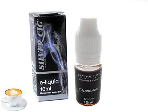 Liquid, Cappuccino, 10ml, 6mg/ml nicotine, SilverCig