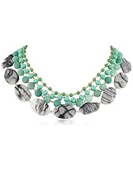 David Aubrey "Indigo" Four Row Short Necklace