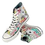 Cloud grey multi colour Converse boots