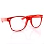 Clear Lens Wayfarers - Red
