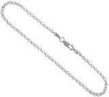 Sterling Silver Italian Rolo Chain 2.3mm (3/32 inch) Nickel Free, size 30 inch necklace