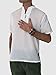 Men's White Japanese Collar Shirt 100% Cotton Hippie Yoga Top