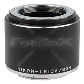 Fotodiox Pro Adapter, Leica Visoflex M39 Lens to Nikon Camear Mount Adapter -- for Nikon D1, D2, D2x, D2h, D3, D3x, D3h, D100, D200, D300, D300s, D700, D40, D40x, D50, D60, D70, D70s, D80, D90, D5000, D3000