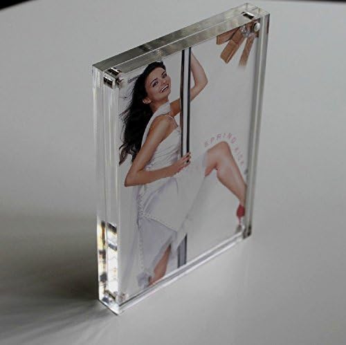 Yakri crafts Free Standing Magnetic Acrylic Photo Frames,plexiglass Photo Prints (10, 5X7)