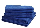 Produkt-Bild: Kinzler H-08023 / 71 Frottier Handtuch-Set, 500 g/m&sup2;, 6-teilig, royalblau
