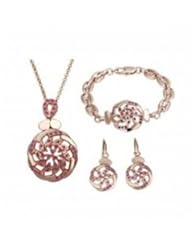 XiangGang ShaoGi 18k White Gold, Round Diamond Ball Fashion Sets, White - 18 inch