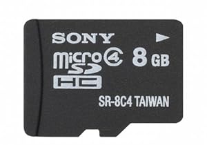 Sony 8GB Class 4 Micro SDHC Memory Card (SR8A4/TQMN)