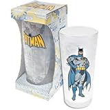Batman Large Tapered Frosted Tumbler Drinks Glass