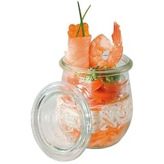 Assheuer & Pott ASS82316 Weck-Glas m. Deckel Set, Mini-Sturz-Form 220 ml, Tulpe - 24 St�ck