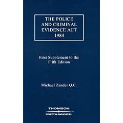The Police and Criminal Evidence Act 1984: 1st Supplement