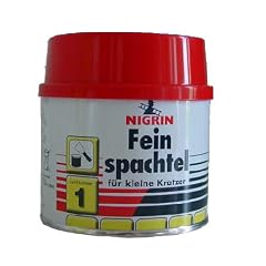 NIGRIN Feinspachtel 250g inkl. Tube 5 gr. H�rter, Zweikomponentenspachtel auf Polyesterbasis besonders geeignet zum Gl�tten von feinen Kratzern und zur Nachbehandlung von vorgespachtelten Fl�chen