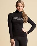 410v4jMyNiL. SL160  Seamed Logo Turtleneck   BEBE SPORT   black (M)