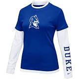 Nike Duke Blue Devils Ladies Royal Blue 2-in-1 Long Sleeve T-shirt