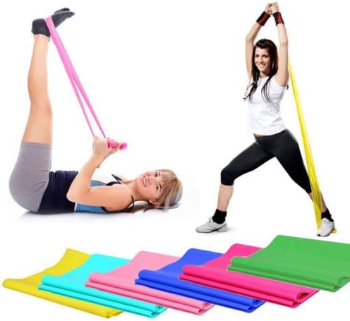 Dalakin 1.2m Elastic Yoga Pilates Rubber Stretch Resistance Exercise Fitness Pink