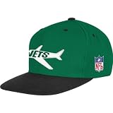 Mitchell & Ness New York Jets Throwbacks Wool 2 Tone Snapback Hat One Size Fits All