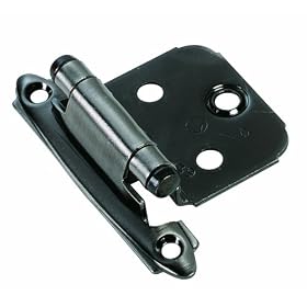 Amerock BP7139-PWT Hinge Self-Closing Face Mount Overlay Variable Pewter