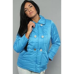 Paul Frank The Nylon Puffer Peacoat with Julius Lining in Blue,Winter Coats & Jackets for Women