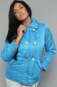 Paul Frank The Nylon Puffer Peacoat with Julius Lining in Blue,Winter Coats & Jackets for Women