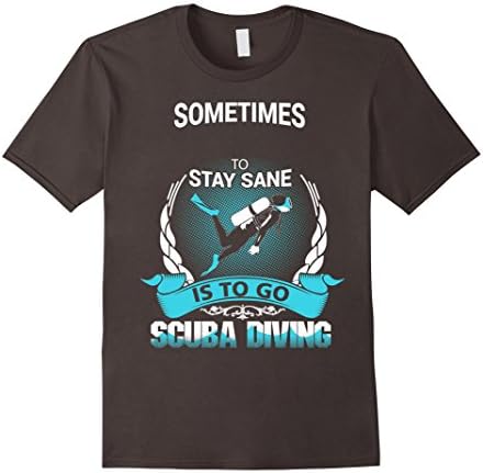 Men's Sometimes to Stay Sane is to go Scuba Diving XL Asphalt
