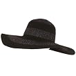 Upf 50+ Sun Beach Braid Hat Floppy 5" Brim Black 2 Tone