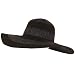 Upf 50+ Sun Beach Braid Hat Floppy 5" Brim Black 2 Tone