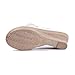 Alexis Leroy Women's Floral Pattern Hollow-out Wedge Backless Slippers Sandals Shoes