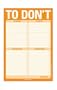 To Don't List Classic Pad (Orange) (9"H x 6"W x 0.375"D)