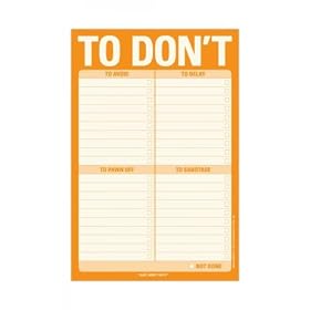 To Don't List Classic Pad (Orange) (9"H x 6"W x 0.375"D)