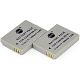 DSTE&reg; 2x NB-5L Replacement Li-ion Battery for Canon PowerShot S100 S110 SD880 SD890 SD900 SD950 SD970 SD990 SX220 IS SX230 HS Camera
