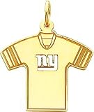 14K Gold NFL New York Giants Football Jersey Charm