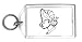 Keychain with face, 