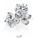 3/8 Ct. tw Diamond Stud Earrings in 14K White Gold (4-Prong,Round-Cut,I-J, I2-I3)