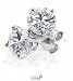 14K White Gold Round Diamond 4-Prong Stud Earrings (3/8ctw, K-L, I2-I3)