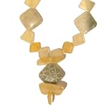 Amber Necklace 03 Beaded Calcite Coral Fossil Yellow Healing Crystal Gemstone 17